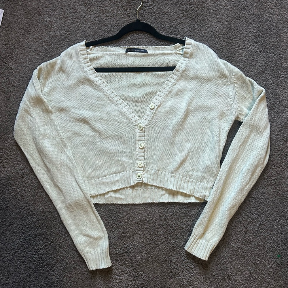 Brandy Melville Sage Green Cardigan Sweater